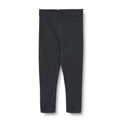 Wheat wool/Silk leggings Agi - Navy